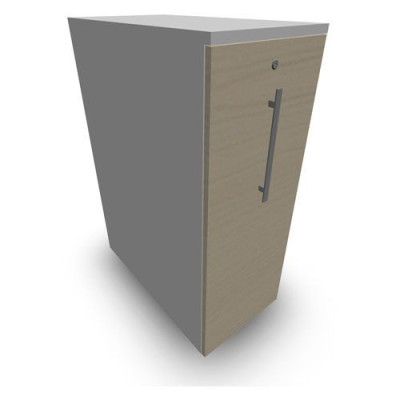 GUSTAVE CAISSON INDIVIDUEL H113,5 L43,2 P80CM CORPS & TOP MELAMINE  -PORTE MG MA