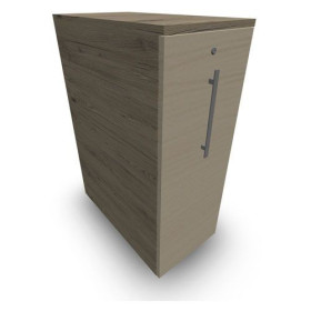 GUSTAVE CAISSON INDIVIDUEL H113,5 L43,2 P80CM CORPS & TOP MELAMINE  -PORTE R3 MA