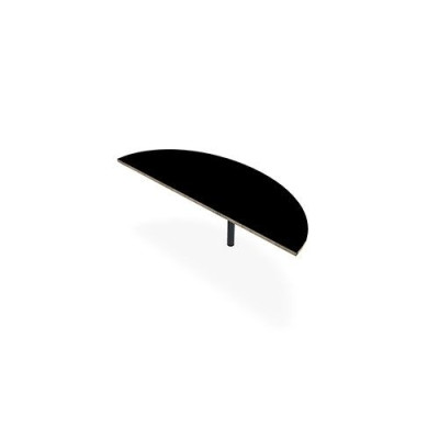 TABLE DEMI-LUNE IDOL L165XP60CM DECOR R3 PIEDS TUBE FIXES RONDS FIN SC