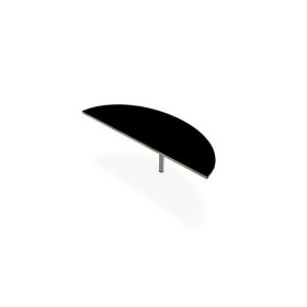 TABLE DEMI-LUNE IDOL L165XP60CM DECOR R3 PIEDS TUBE FIXES RONDS FIN SA