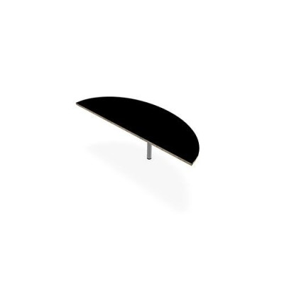 TABLE DEMI-LUNE IDOL L165XP60CM DECOR R3 PIEDS TUBE FIXES RONDS FIN SA