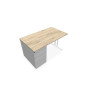 BUR RECT IDOL L140 XP80CM DECOR R3 PIED I FX SANS CARTER FIN SO + CAISS PORT À G