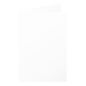 Paquet de 25 cartes pliée Pollen 110x155 blanc