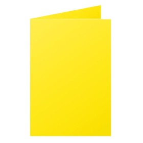 Paquet de 25 cartes pliée Pollen 110x155 jaune soleil