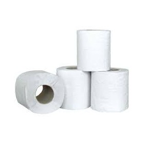 PAE Lot de 96 Rouleaux de Papier Toilette Blanc , 2 plis, 200 formats L22m