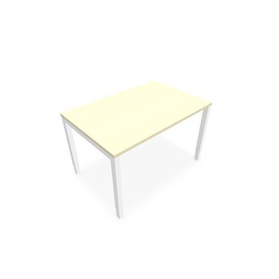 BUREAU ARIAL T RECT L120XP80 EP25 PIED CARRE ARCHE REGLABLE  MA SO