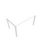 BUREAU ARIAL T RECT L140XP80 EP25 PIED CARRE ARCHE REGLABLE  R3 SA