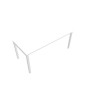 BUREAU ARIAL T RECT L180XP80 EP25 PIED CARRE ARCHE REGLABLE  MA SA