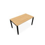 BUREAU ARIAL T RECT L140XP80 EP25 PIED CARRE ARCHE REGLABLE RI SG