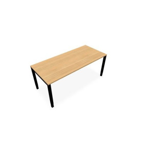 BUREAU ARIAL T RECT L180XP80 EP25 PIED CARRE ARCHE REGLABLE RI SG