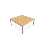 ARIAL BENCH DEP.2 PLT L160XP80 EP19MM NU PIED ARCHE CARREE FX RI SA