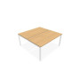 ARIAL BENCH DEP.2 PLT L160XP80 EP19MM NU PIED ARCHE CARREE FX RI SO