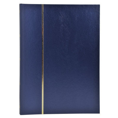 ALB.TIMB. 30,5X22,5 Simili cuir Bleu 48p