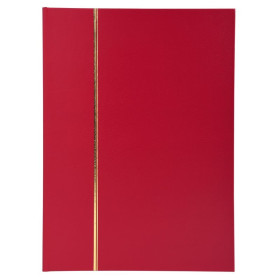 ALB.TIMB.22,5X30,5 Simili cuir rouge 48p