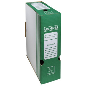 BOITE ARCHIVE D100 COULEUR VERT