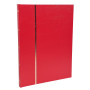 ALB.TIMB.22,5X30,5 Simili cuir rouge 32p