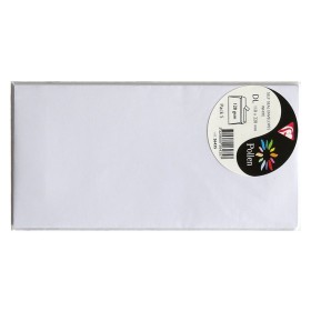 Sachet de 5 enveloppes Pollen 110x220 blanc