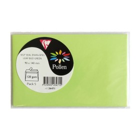 Sachet de 5 enveloppes Pollen 90x140 vert bourgeon