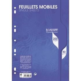 7000, Feuillets mobiles s/film 21x29,7 200p Q.5x5 80g