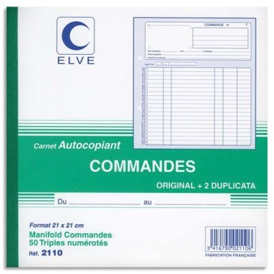 ELV CARN COMMANDE ATCP 21X21CM 50/3 2110