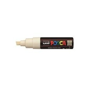 Uniball Posca Marqueur peinture à eau, encre à pigmentation ivoire, pointe large