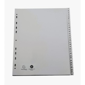 Intercalaires 1-31 A4+ PP gris ongl.imp.