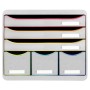 STORE-BOX MAXI 6 tiroir blanc/arlequin/b