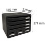 STORE-BOX MINI 7 tiroirs ECOBlack noir