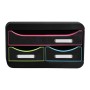 SMALL-BOX MINI 3 tiroirs noir/arlequin/n