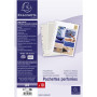 Sachet 10 pochettes perfo. PVC 8/100°
