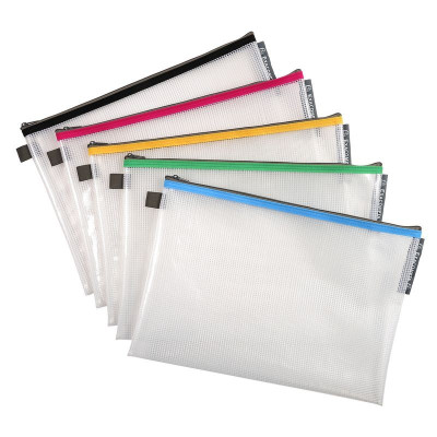 Pochette zip EVA A4 assorti
