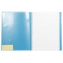 Koverbook reliure intégrale enveloppante PP transparent 21x29,7cm 160p ligné + m