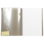 Koverbook reliure intégrale enveloppante PP transparent 21x29,7cm 160p ligné + m