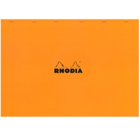 Bloc agrafé Rhodia ORANGE N°38 42x31,8cm 80f Q.5x5 80g