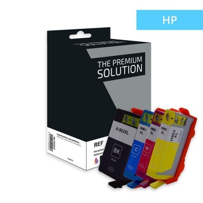 Cartouche compatible HP ink 3HZ51AE multipack C/M/Y/B, No.903XL