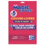 5 FEUILLES COUVRE-LIVRES OXFORD MAGIC COVER pour A4 PP75LIS INCOLORE