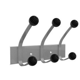 PATERE HAKEA GRIS METAL 3 ACCROCHES