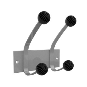 PATERE HAKEA GRIS METAL 2 ACCROCHES