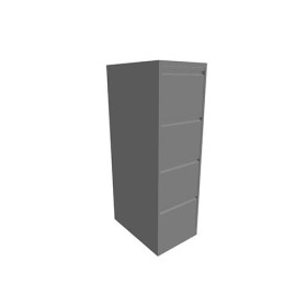 CLASSEUR A TIROIRS A4 4T H132,4 L41,3 P62,2CM GRIS CLAIR SD
