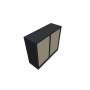 Armoire à rideaux H. 105 x L. 120 x P. 43 cm - corps gris anthracite - rideaux é