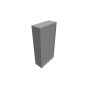 Armoire à rideaux H. 198 x L. 100 x P. 43 cm - corps gris - rideaux gris