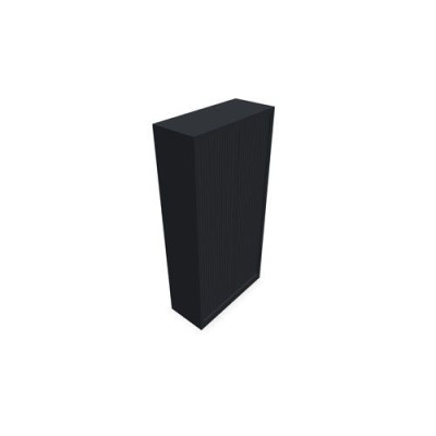 Armoire à rideaux H. 198 x L. 100 x P. 43 cm - corps gris anthracite - rideaux g
