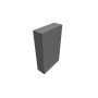 Armoire à rideaux H. 198 x L. 120 x P. 43 cm - corps gris aluminium - rideaux gr