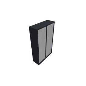 Armoire à rideaux H. 198 x L. 120 x P. 43 cm - corps gris anthracite - rideaux b