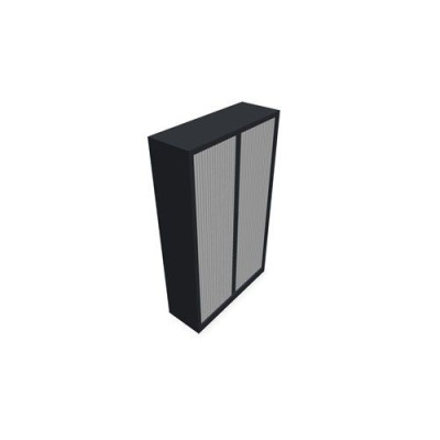 Armoire à rideaux H. 198 x L. 120 x P. 43 cm - corps gris anthracite - rideaux b