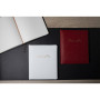 Livre d'or cuir Alpille 26X22 blanc +/t