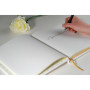 Livre d'or cuir Alpille 26X22 blanc +/t