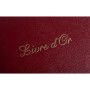 Livre d'or cuir Alpille 26X22 rouge +/t