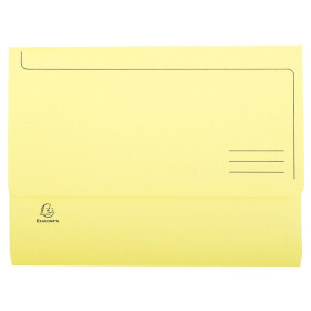 Pt 10 chemises poche SUPER A4 jaune