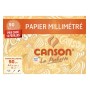 CANSON Pochette Papier Millimétré Bistre 12 feuilles PRIX CHOC A4 90g/m²
